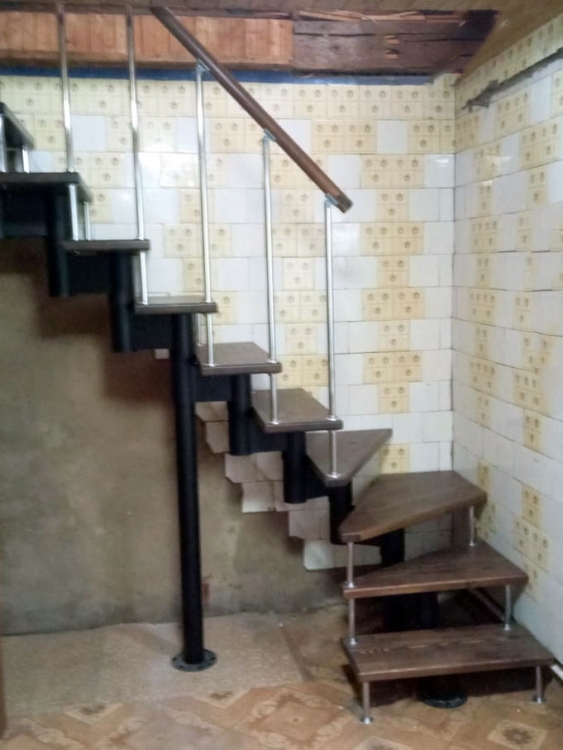Модульная лестница для дома на второй этаж МЛ-23!-0