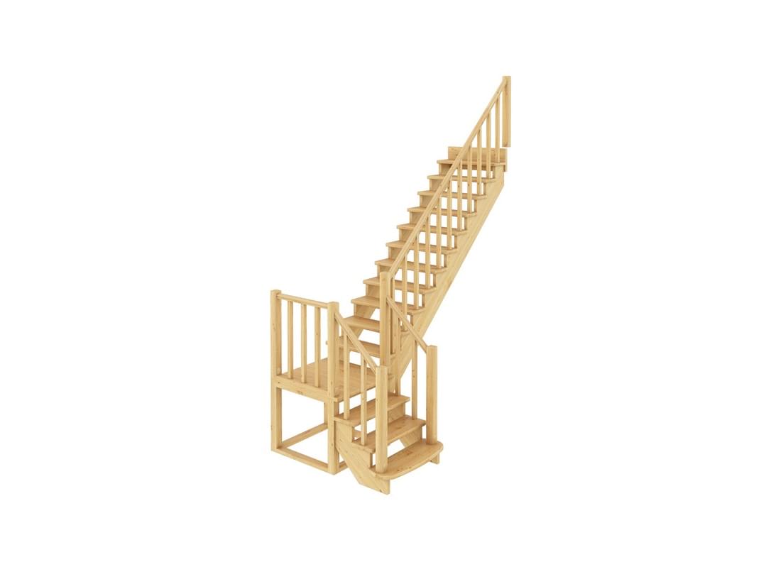 Деревянная лестница К-022м!-1