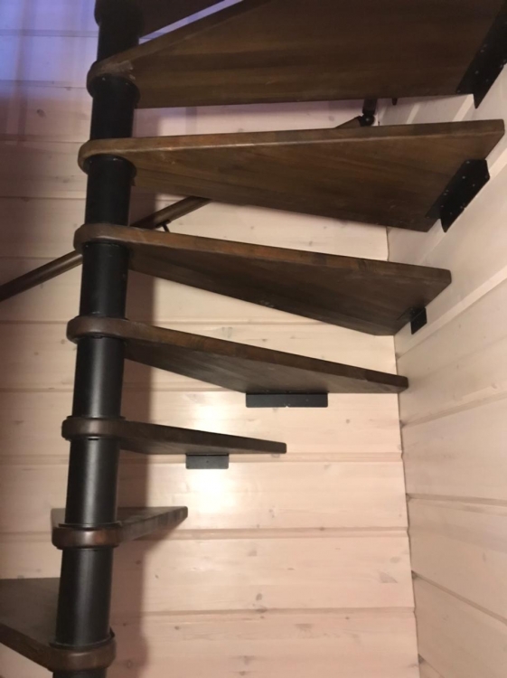 Винтовая лестница на стаканах Spiral Classic (Проект №94)-2