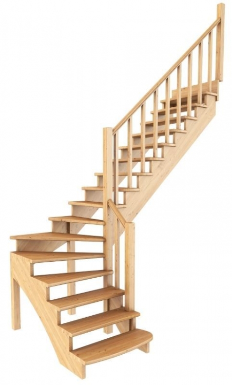 деревянная лестница К-001м/6-1