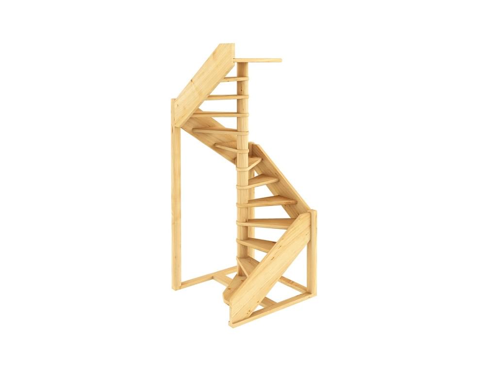 недорогая винтовая деревянная Лестница ЛC-1.2х-1