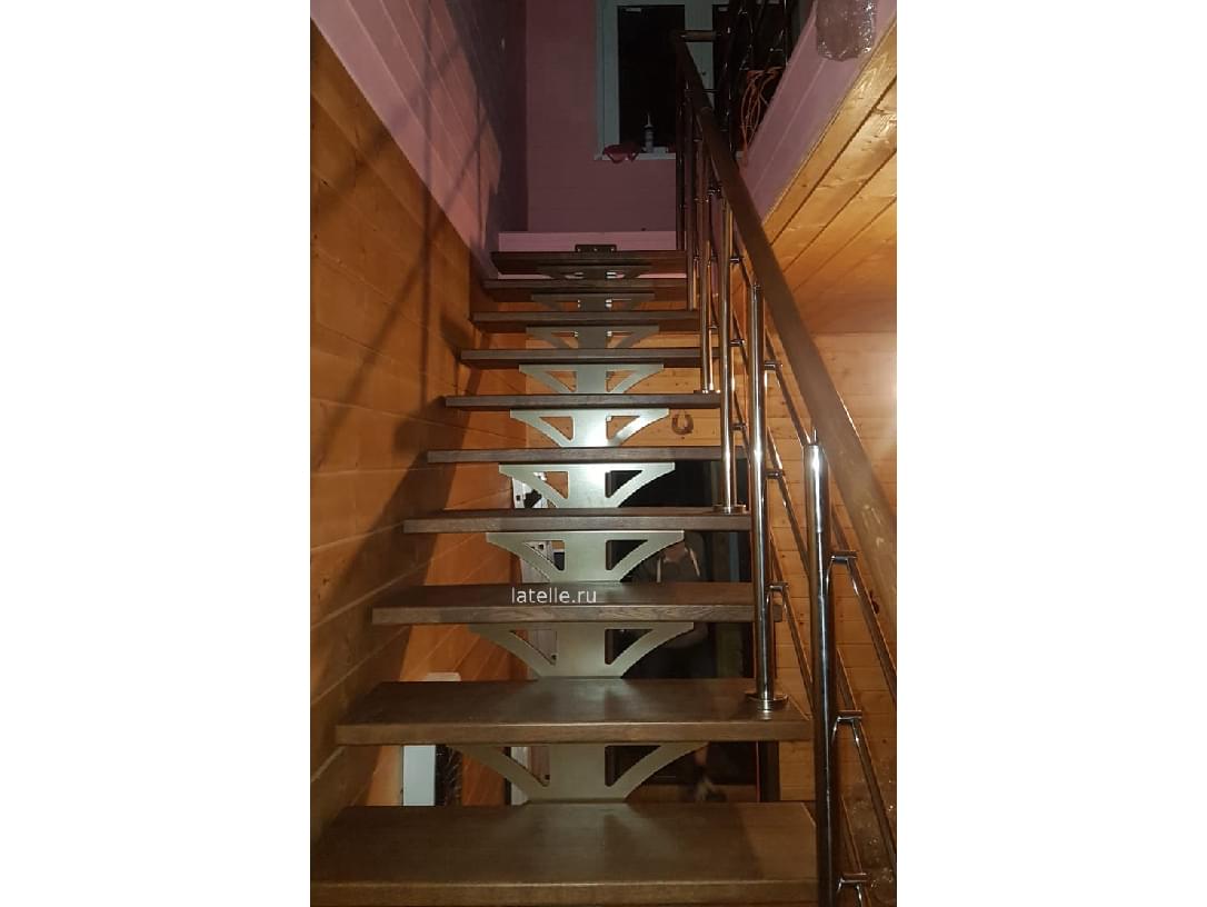 Прямая лестница на второй этаж на монокосоуре Solo Classic (Проект №41)!-0