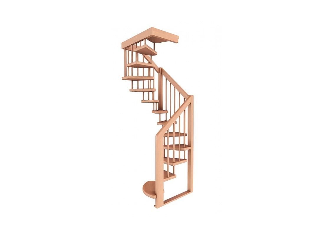 Винтовая деревянная лестница ЛВ-1.0&nbsp;-2