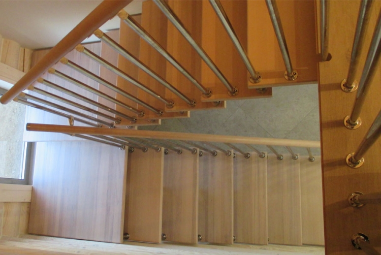 Лестница на монокосоуре с поворотом на 180° Solo Classic (Проект №11)!-2